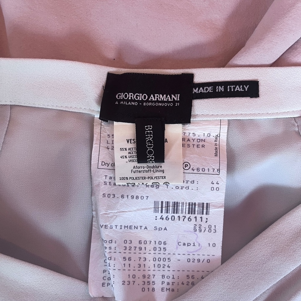 Giorgio Armani High Waisted Wide Leg Trousers